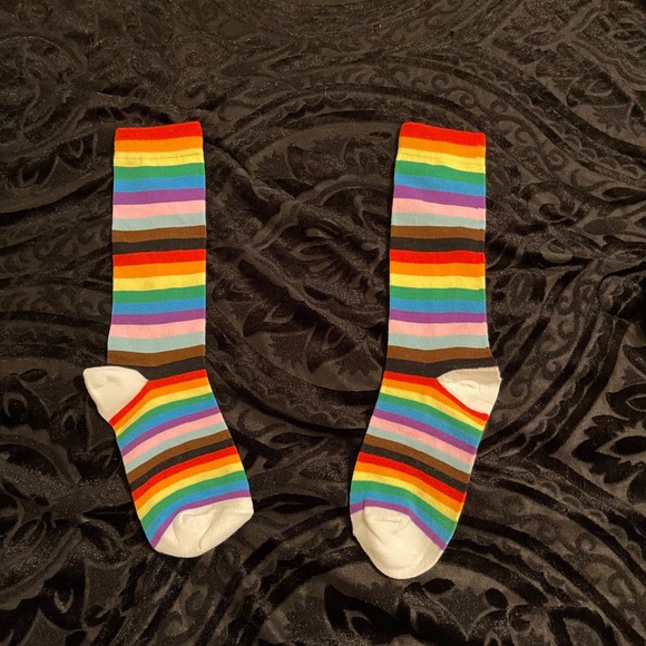 T-Mobile Pride Rainbow Socks - Multi Color Size Small - Picture 2 of 2